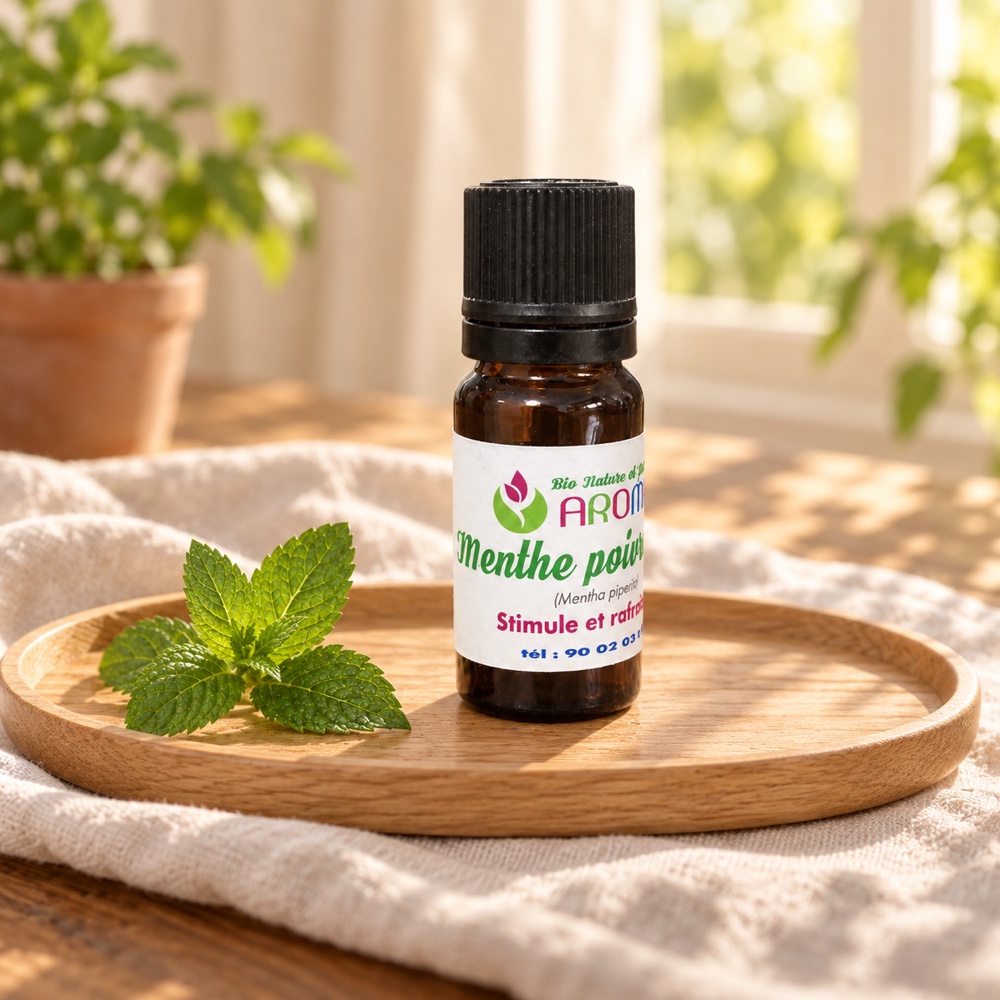 Menthe Poivrée, huile essentielle bio
